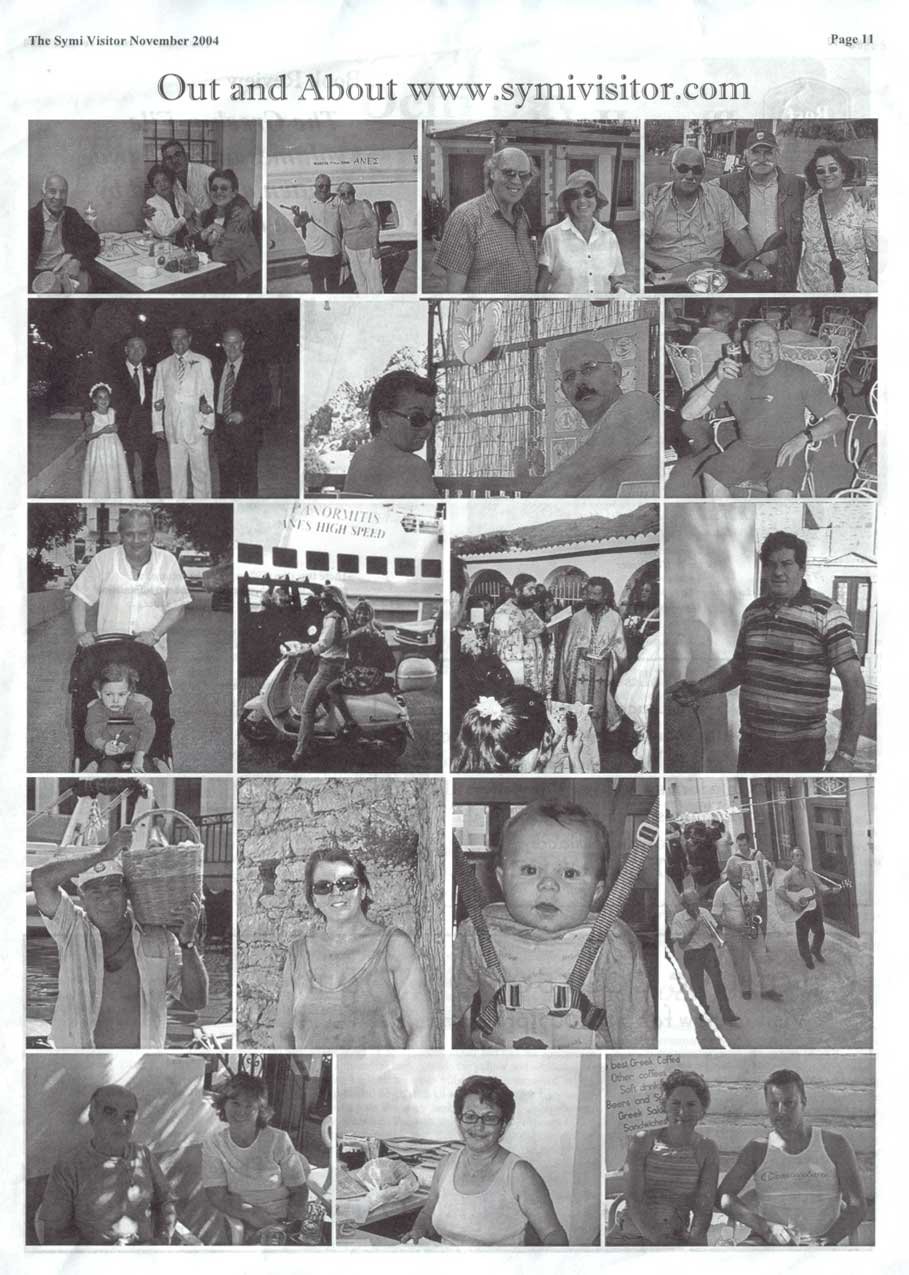 The Symi Visitor Newspaper November 2004 Out and About Page